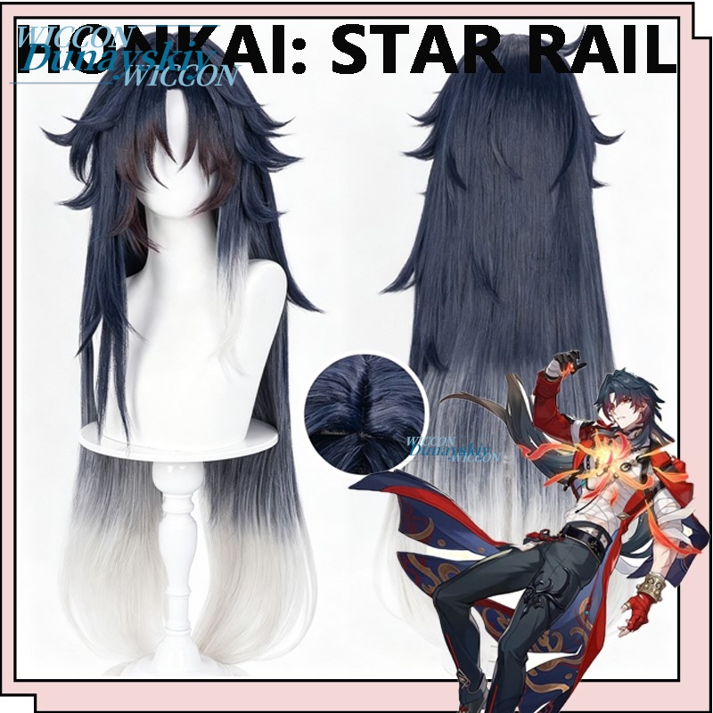 Anime Cosplay Blue Hair - 게임 혼카이 스타 레일 모르테낙스 블레이드