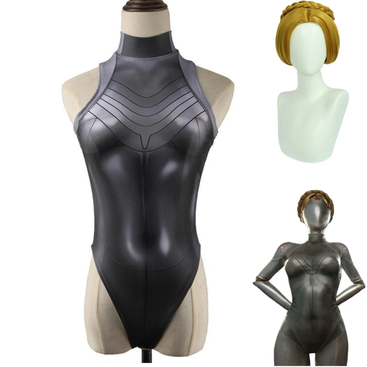 로봇 트윈스 코스프레 의상 여성용 섹시 타이트 점프수트 - Anime Cosplay Jumpsuit 리뷰 및 가격