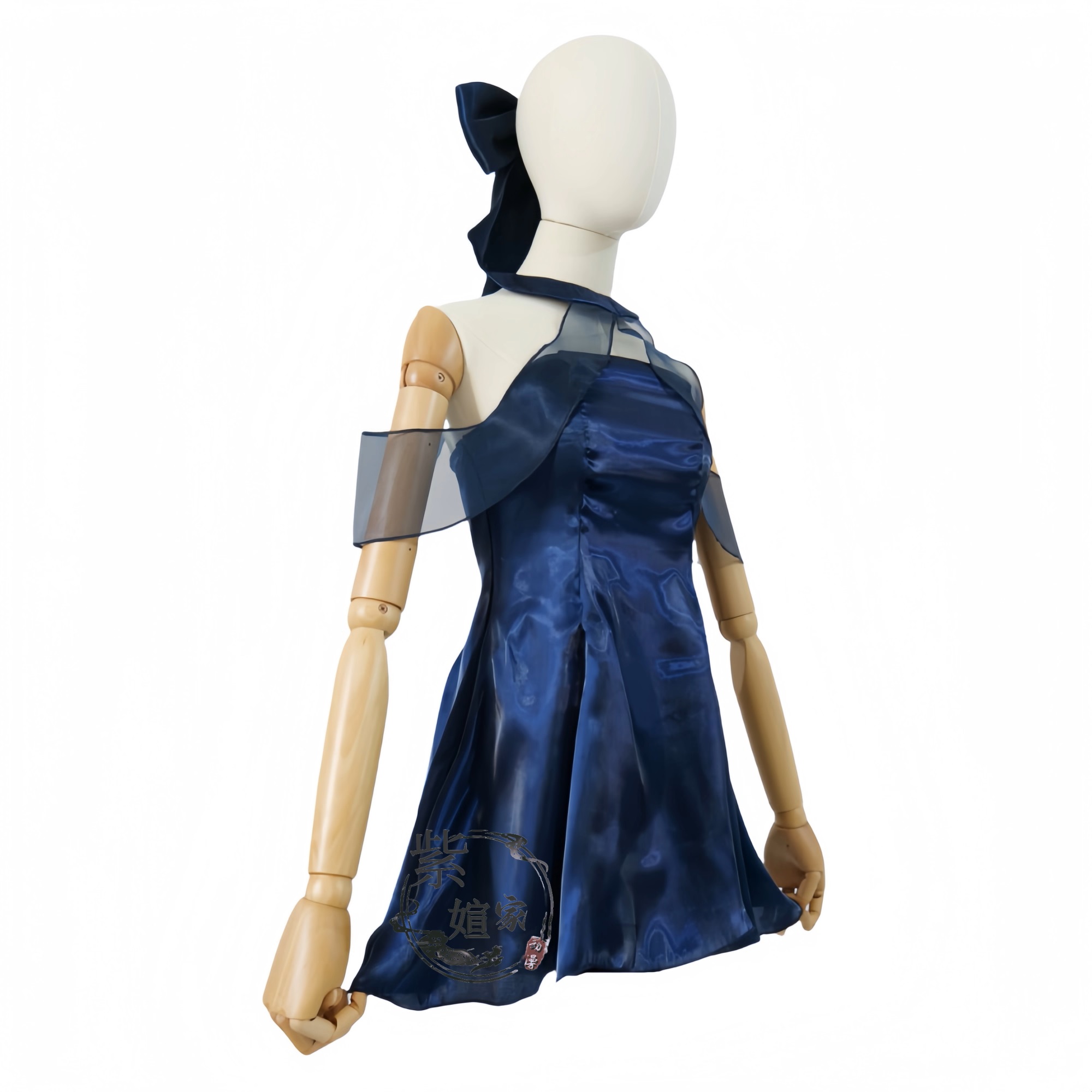 블루 아카이브 Chunxiang 다크 블루 드레스와 헤 - Anime Cosplay Blue Hair 리뷰 및 가격