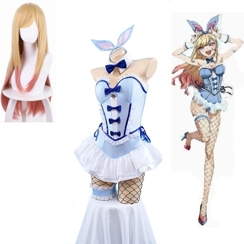 마이 드레스업 달링 키타가와 마린 코스프레 블루 버니걸 - Kitagawa Anime Cosplay 리뷰 및 가격